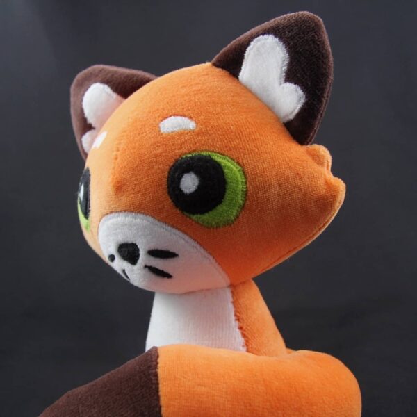 Peluche Renard Roux Détails