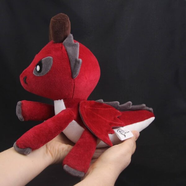 Peluche Dragon Rouge Taille