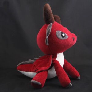 Peluche Dragon Rouge Profil