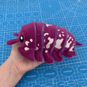 Peluche isopod violet Côté